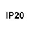 IP20 = Protegido contra acesso a corpos sólidos maiores que 12 mm. Sem proteção contra o acesso a partículas líquidas.